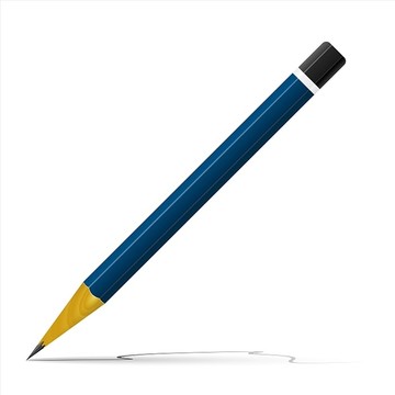 蓝色的铅笔