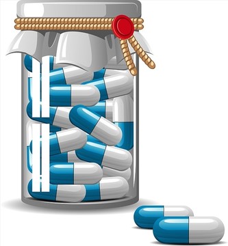 膠囊藥丸矢量圖