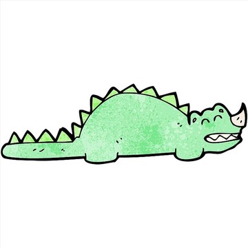卡通動物恐龍插畫