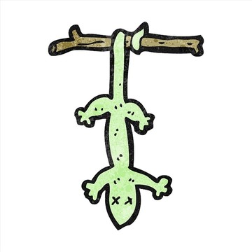 卡通動物蜥蜴插畫