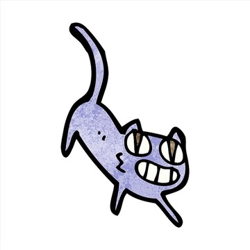 卡通動(dòng)物貓咪插畫