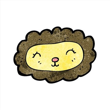 卡通獅子插畫
