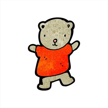 卡通動物熊插畫