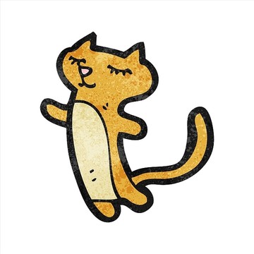 卡通動物貓咪插畫