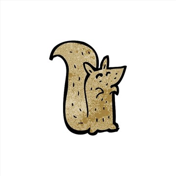 卡通動(dòng)物松鼠插畫(huà)