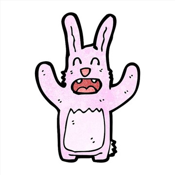 卡通兔子插畫
