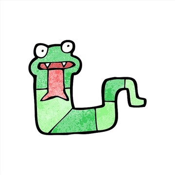 卡通動(dòng)物蛇插畫(huà)