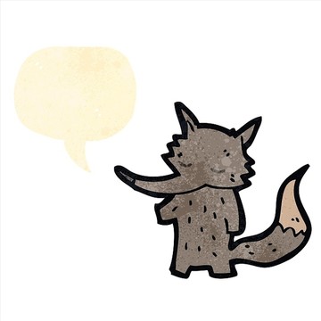 卡狼崽通插畫