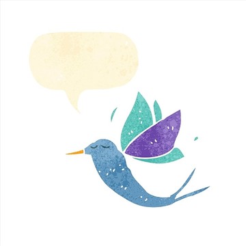 卡通鳥插畫