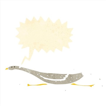 卡通鵝插畫