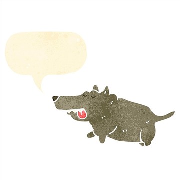 卡通小狗插畫