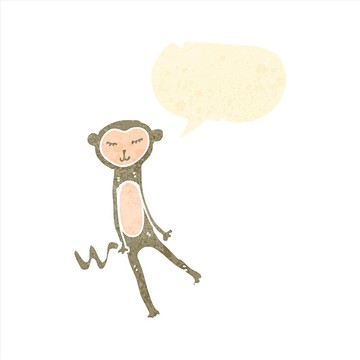 卡通猴子插畫(huà)