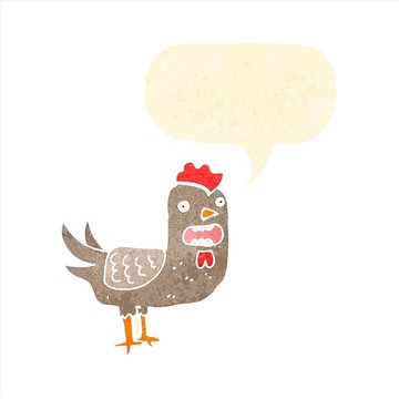 卡通雞插畫