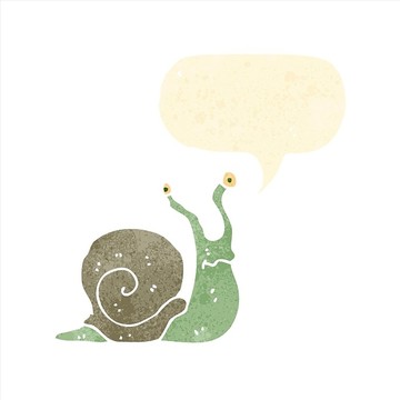卡通蝸牛插畫