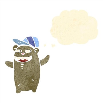 卡通熊插畫