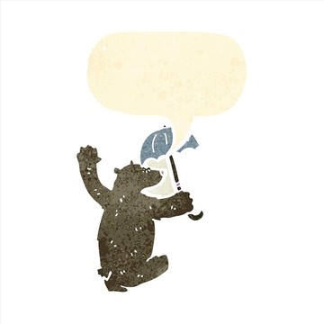 卡通熊插畫