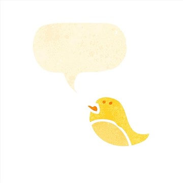 卡通小鳥插畫