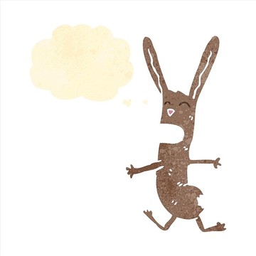 卡通兔子插畫