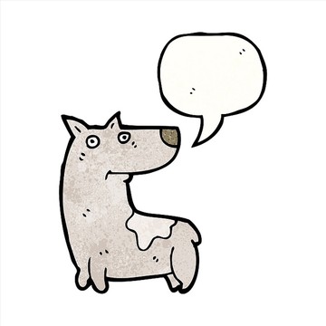 卡通狗插畫