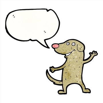 卡通狗狗插畫