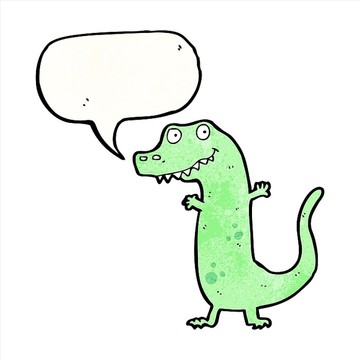 卡通蜥蜴插畫