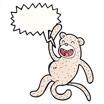 卡通插画猿猴
