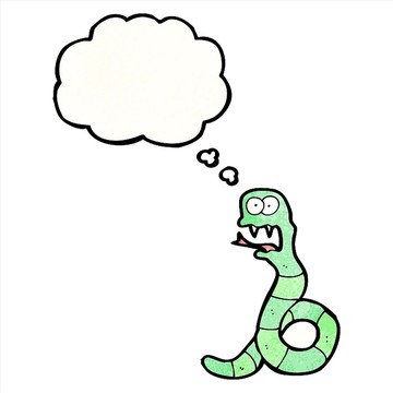 卡通动物蛇插画