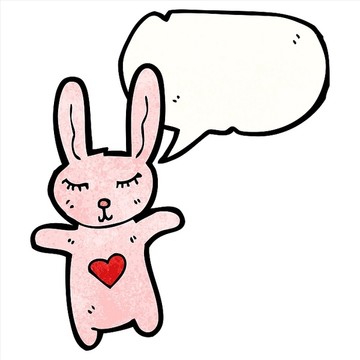 卡通兔子插畫