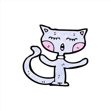卡通動物貓咪插畫