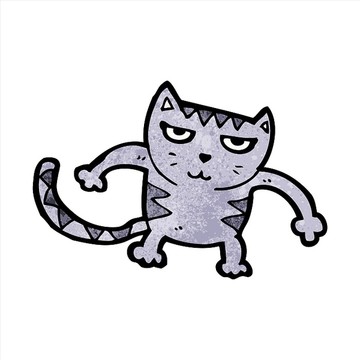 卡通動物貓咪插畫
