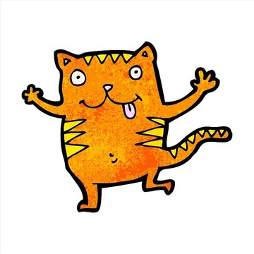 卡通動物貓咪插畫