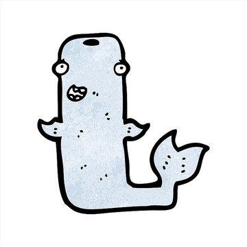 卡通海豚插畫