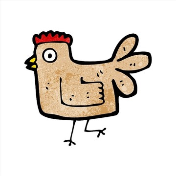卡通雞插畫