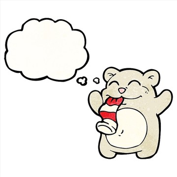 卡通泰迪熊插畫