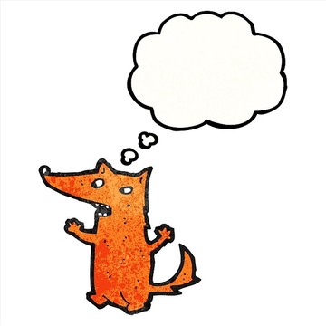卡通動物狐貍插畫