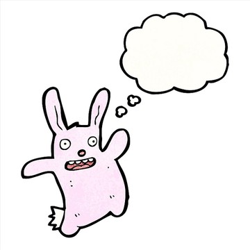 卡通動(dòng)物兔子插畫