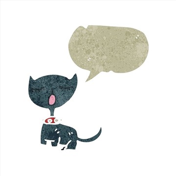 卡通動物貓咪插畫