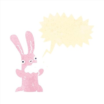 卡通兔子插畫