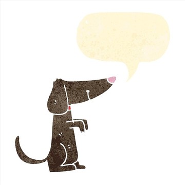 卡通狗插畫