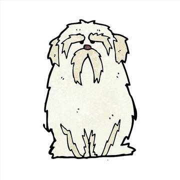 卡通狗狗插畫