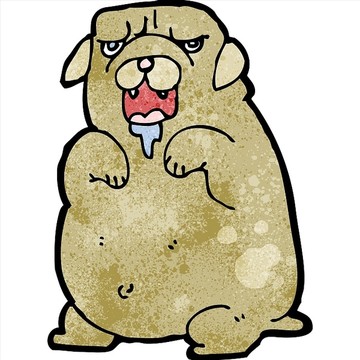 卡通狗狗插畫