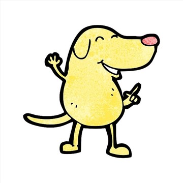 卡通狗狗插畫