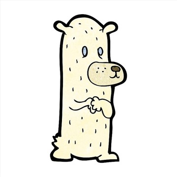 卡通熊崽插畫