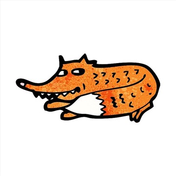 卡通动物狐狸插画