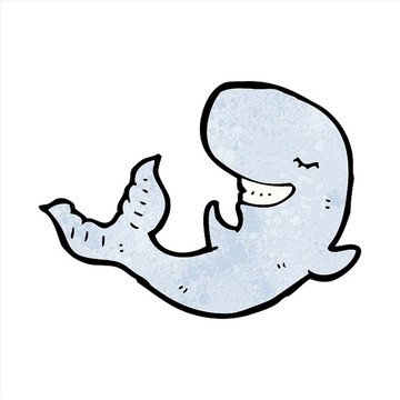 卡通鲸鱼插画