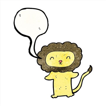 卡通獅子插畫