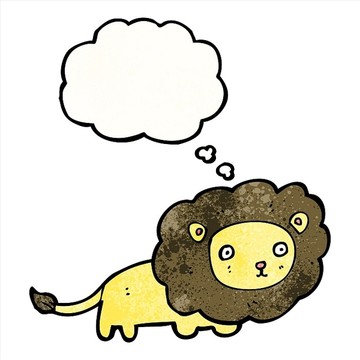卡通獅子插畫