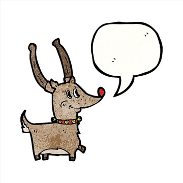 卡通馴鹿插畫