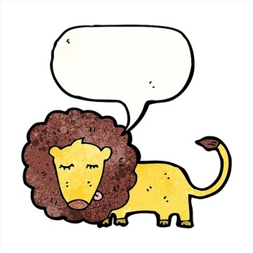 卡通獅子插畫