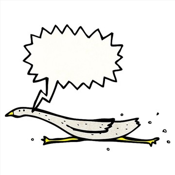 卡通鵝插畫